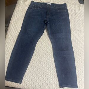 LOFT Women’s Curvy Skinny Dark Wash Jeans